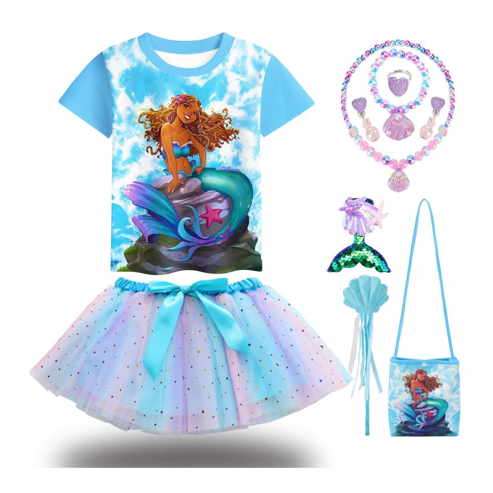 Blaues T-shirt Blaues Tutu Kleid