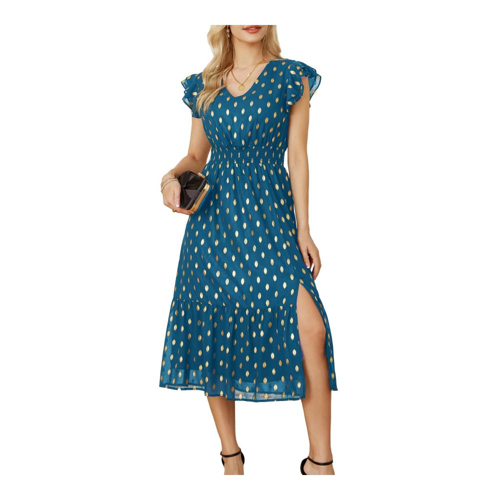 Pfau Blau-Gold Punkts