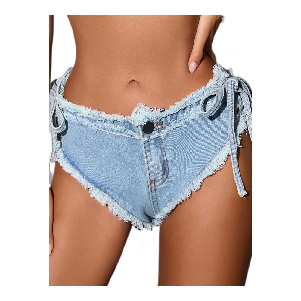 Hellblaue Kurze Hosen