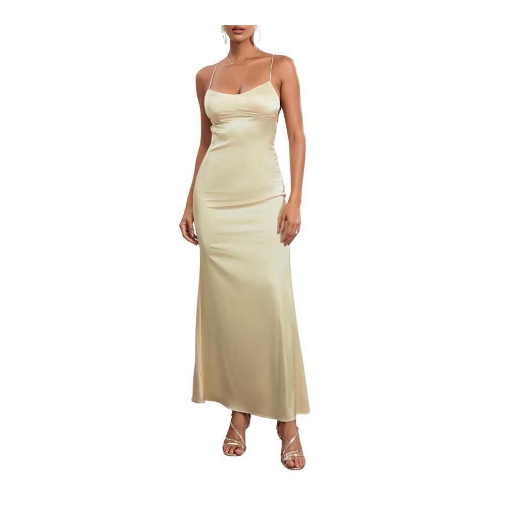 Gelbes Maxikleid