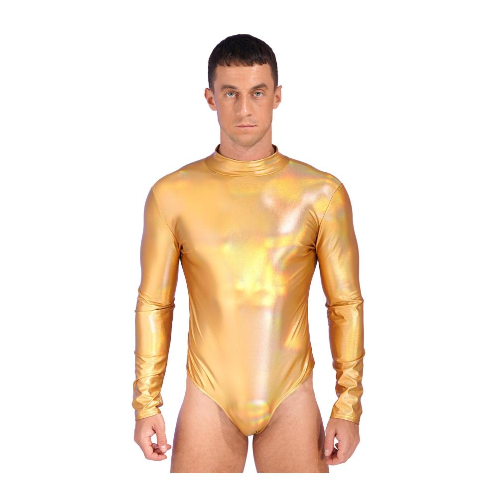 Mock Neck Gold