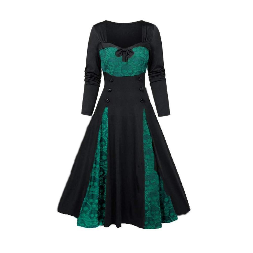 03-schwarzes Weinlese-Kleid