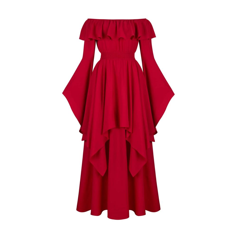 Feenkleid Weinrot