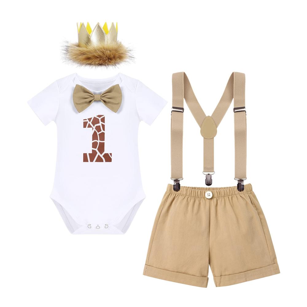 Khaki Giraffe Krawattere