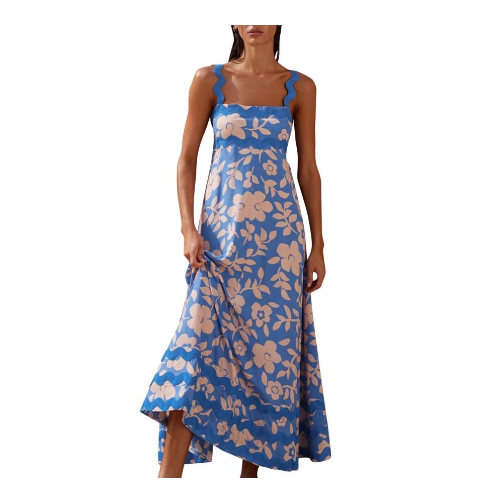 Blau Boho Blumen