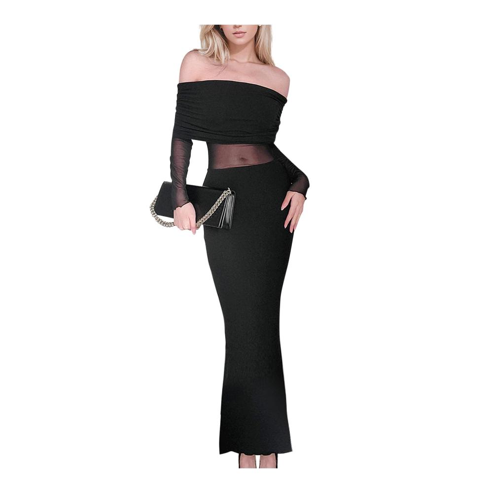 Off Shoulder Schwarz
