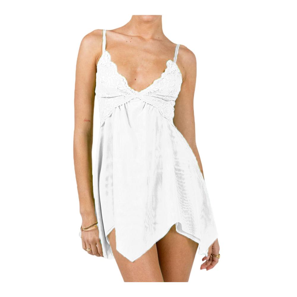 Z8-weißes Feen-Minikleid