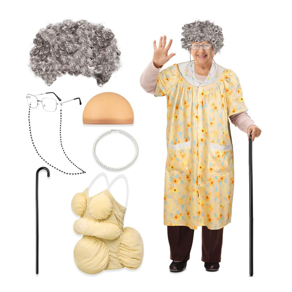 Süßes weißes graues Haar