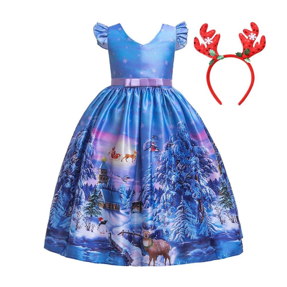 Xmas F (Blau - mit Rentier-Stirnband)